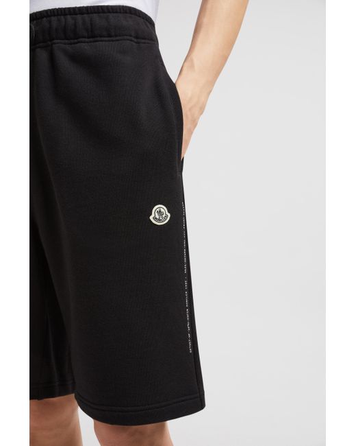Shorts De Algodón Con Logotipo Bordado X Frgmt, Hombre, Talla MONCLER X FRGMT de hombre de color Black