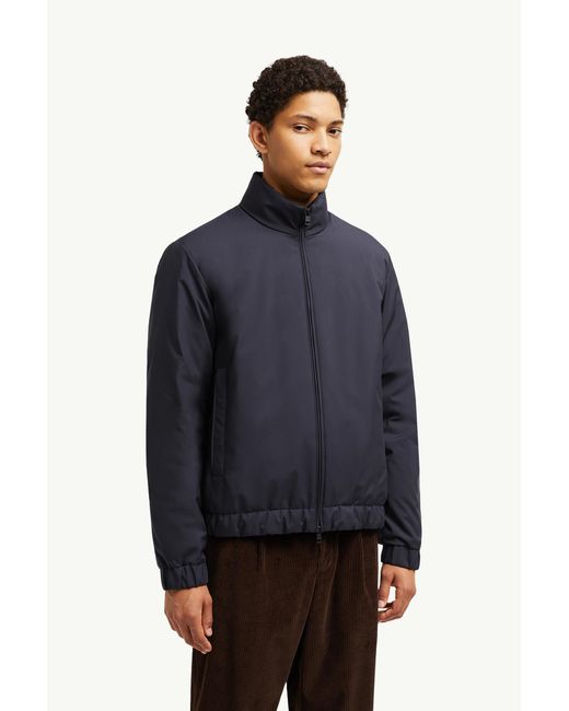Moncler Blue Luserna Short Down Jacket for men