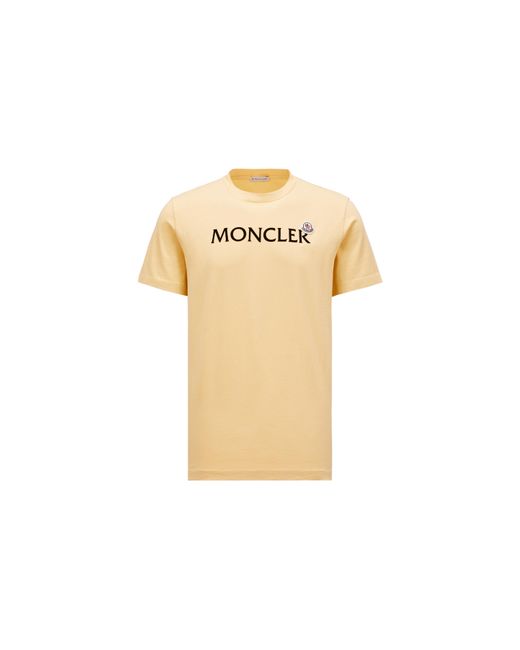Moncler T-shirt mit logo in Metallic für Herren