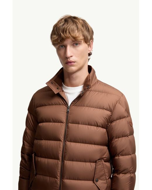 メンズ Moncler Phrier ショートダウンジャケット Brown