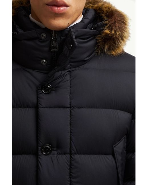 Doudoune Mi-Longue Clunye À Capuche Moncler pour homme en coloris Black
