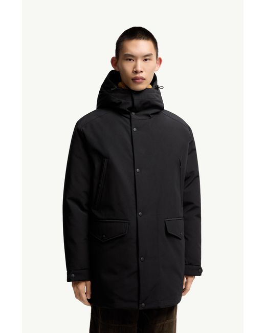 Moncler Livradois Kurze Daunenjacke Mit Kapuze, Herren, Größe in Black für Herren