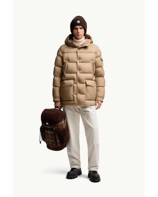 Moncler Natural Bretagne Hooded Short Down Jacket for men
