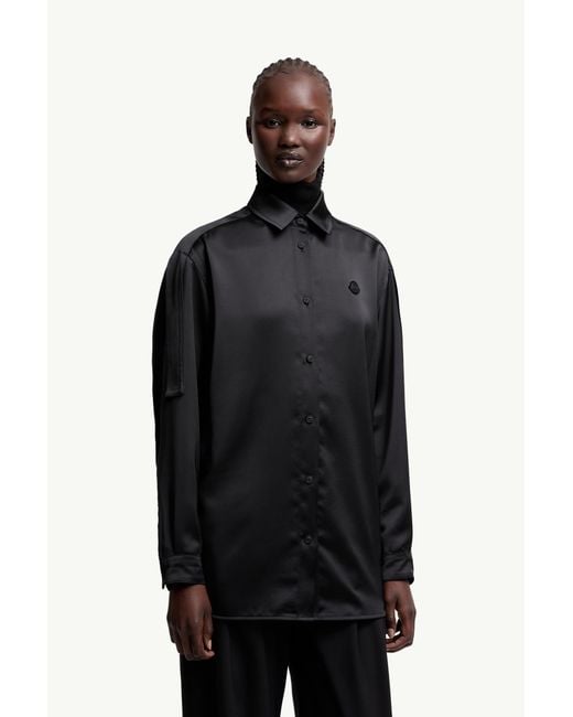 Camisa De Satén X Ee72 By Edward Enninful, Mujer, Talla Moncler x Edward Enninful de color Black