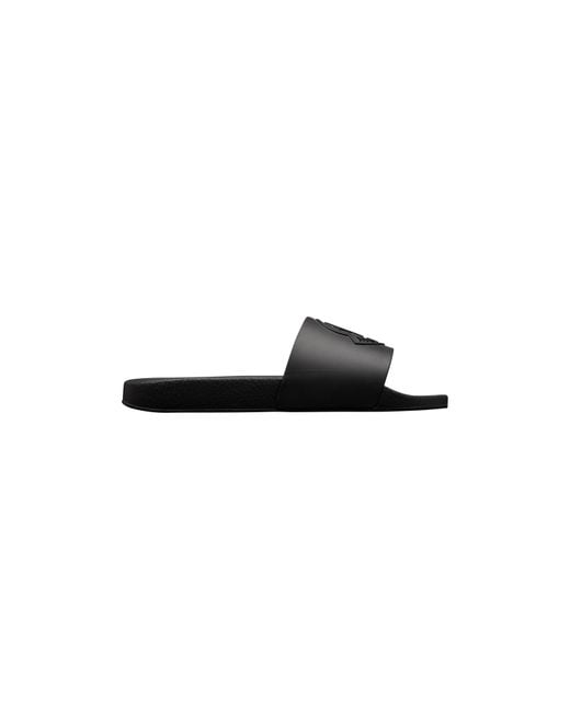 Moncler Black Moncler Basile Slides for men