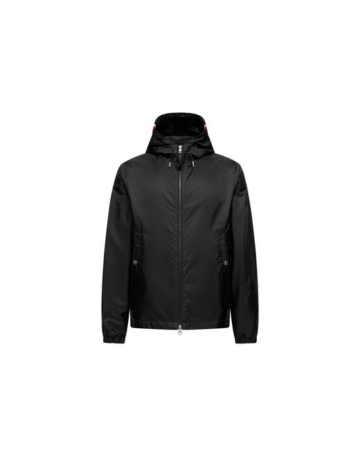 Moncler Black Etiache Hooded Rain Jacket for men
