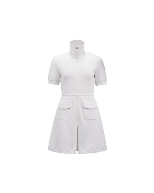 Moncler White Polo Dress