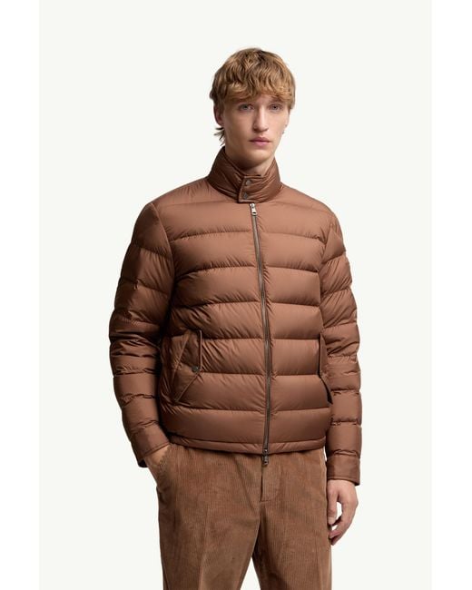 メンズ Moncler Phrier ショートダウンジャケット Brown