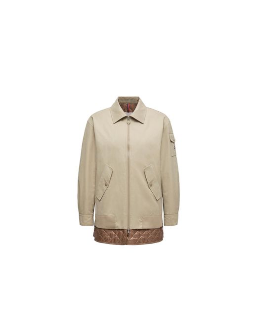【MONCLER】Giacca camicia imbottita Felci★シャツジャケット Moncler Felci Padded Shirt Jacket in Natural | Lyst Australia