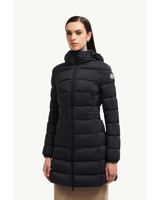 Moncler Black Gie Hooded Long Down Jacket