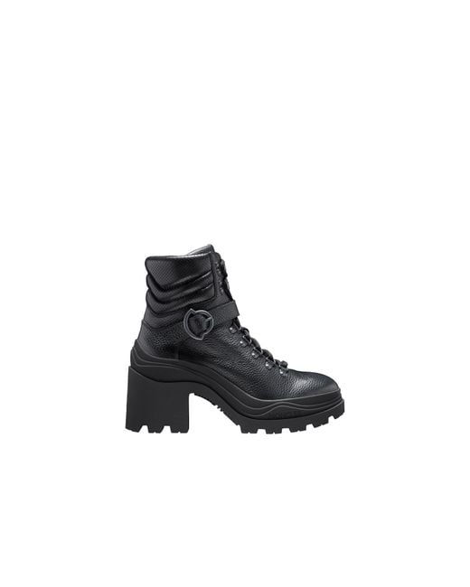 Moncler Black Envile Strap Ankle Boots