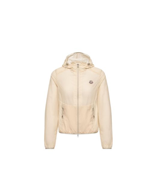 Moncler Natural Moncler Edasic Seersucker Hooded Jacket