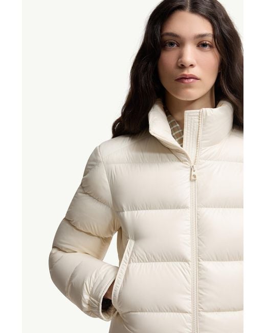 Moncler White Petra Short Down Jacket