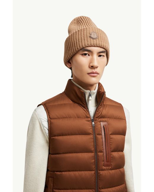 メンズ Moncler ニットキャップ Brown