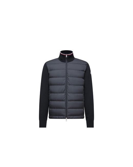 Cárdigan Acolchado De Algodón Con Cremallera, Hombre, Talla Moncler de hombre de color Blue