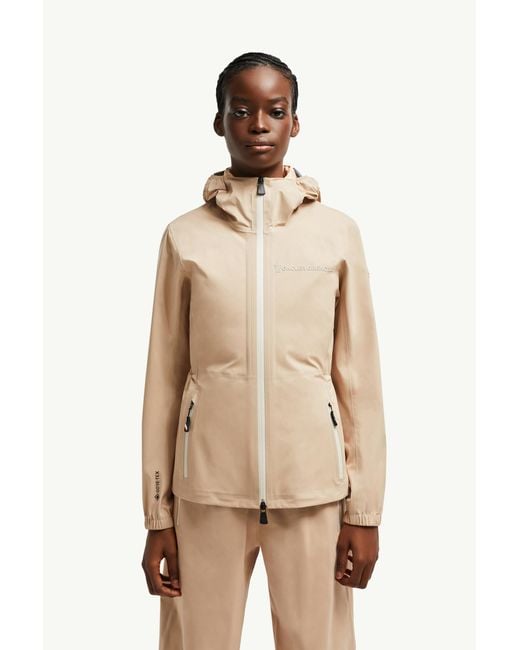 Moncler Natural Valles Hooded Shell Jacket