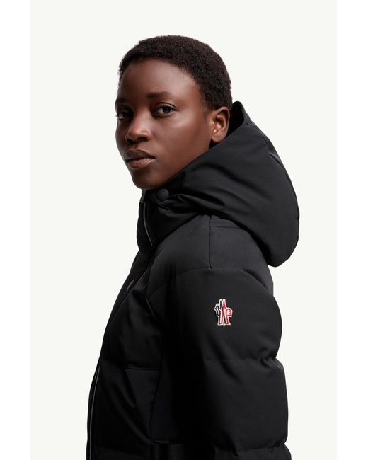 Moncler Black Guyane Daunen-Skijacke Mit Kapuze, Größe