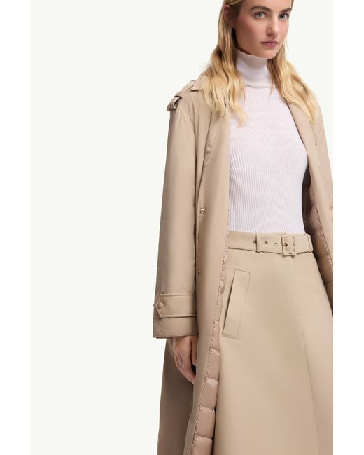 Moncler Brown Yevre Down Trench