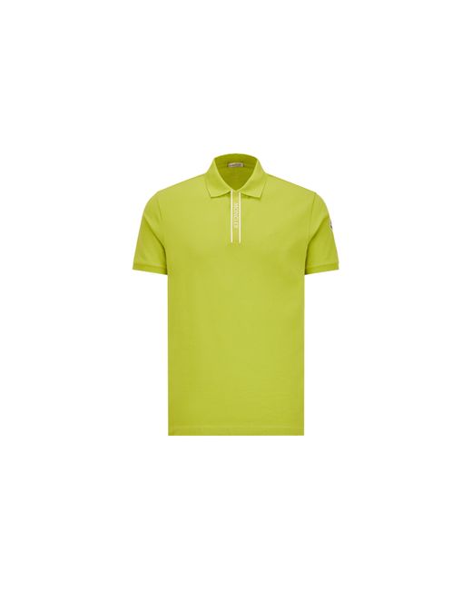 Polo à motif logo Moncler pour homme en coloris Yellow