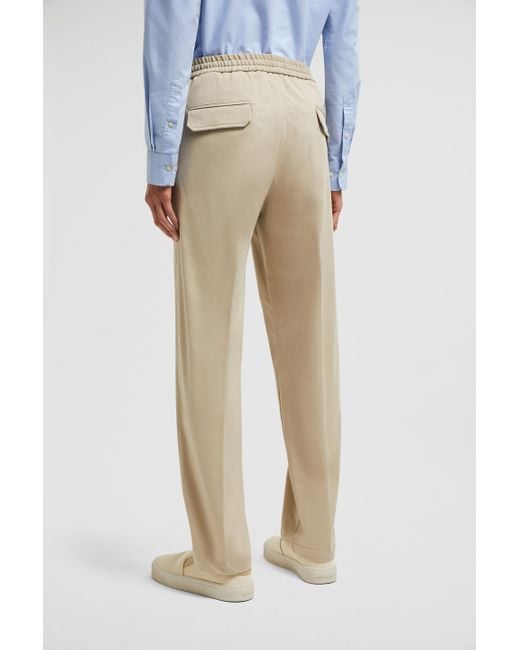 Pantalones Deportivos De Algodón, Hombre, Talla Moncler de hombre de color Natural