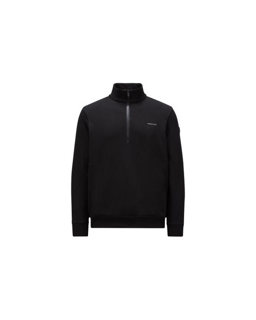 Moncler Black Half-zip Sweatshirt for men