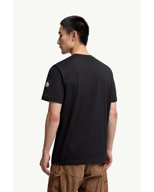 Camiseta De Algodón Con Logotipo Mon Duck, Hombre, Talla Moncler de hombre de color Black