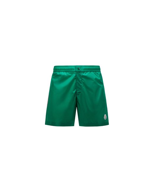 Moncler Green Swim Shorts for men