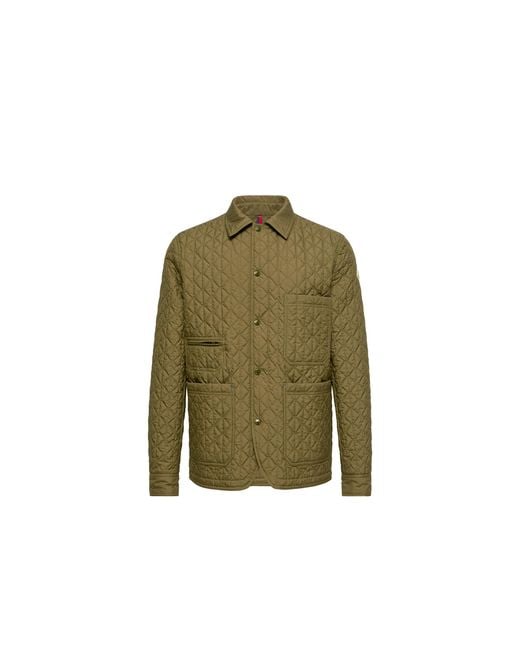 Moncler Green Moncler Theoline Diamond-Quilted Padded Jacket for men