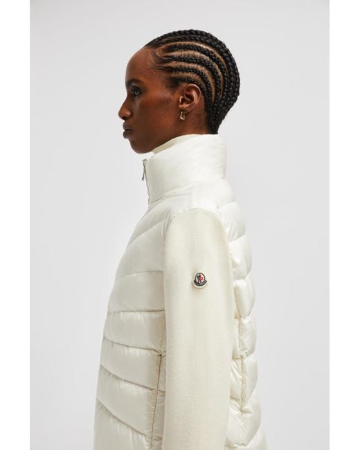 Sudadera De Lana Acolchado, Mujer, Talla Moncler de color White