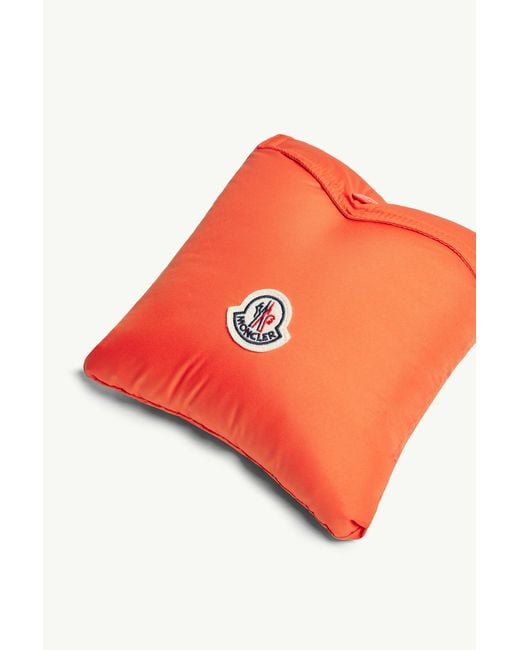 Moncler Orange Down Packable Scarf