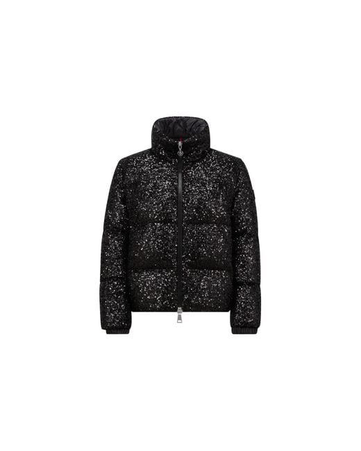 Doudoune Courte Anternes À Broderie Sequins Moncler en coloris Black