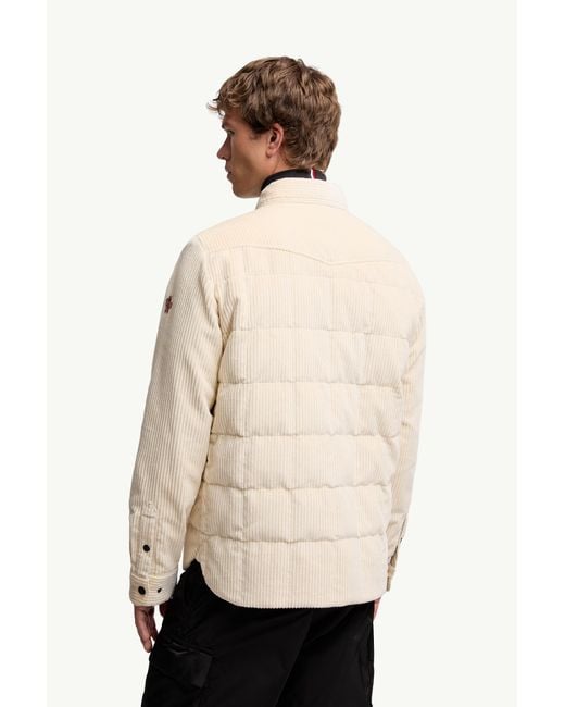 メンズ Moncler Geltダウンシャツジャケット Natural