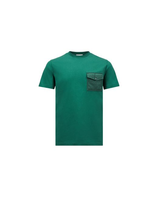 Monogram Camiseta De Algodón Con Bolsillo, Hombre, Talla Moncler de hombre de color Green