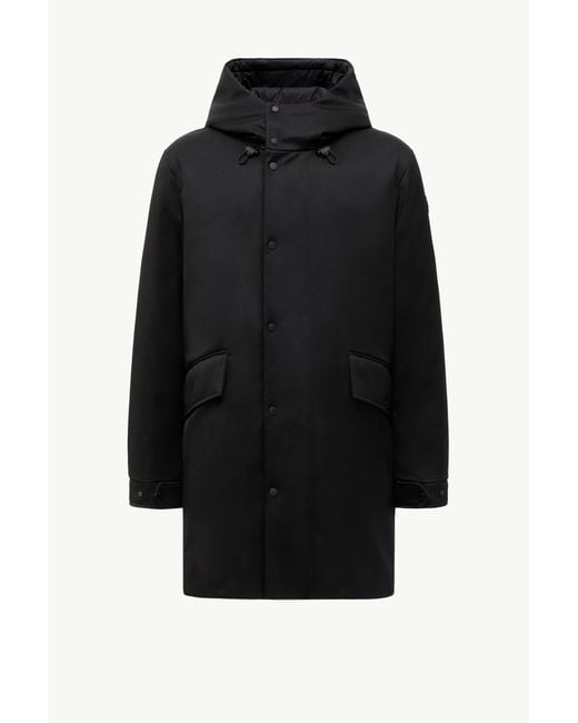 メンズ Moncler Merri ロングダウンジャケット Black