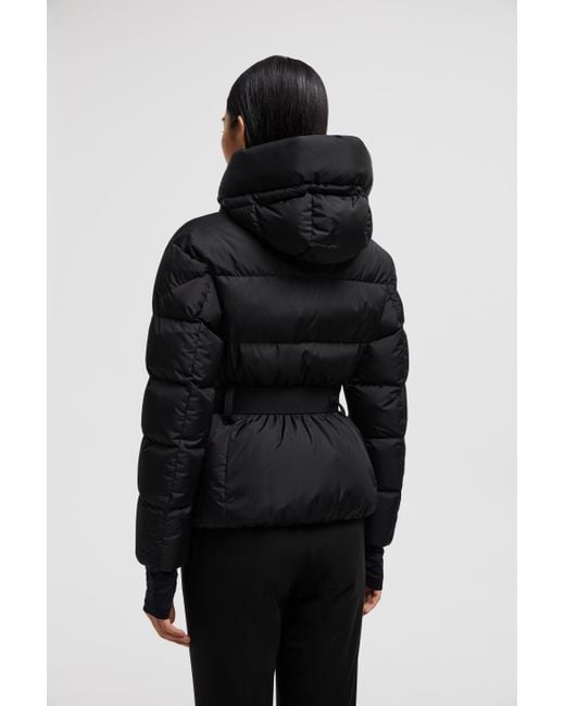 Moncler Black Bouquetin Hooded Ski Down Jacket