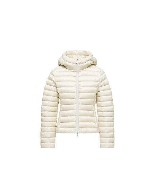 Moncler Natural Ige Hooded Short Down Jacket