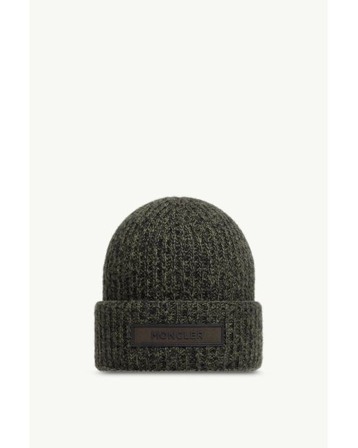 Gorro De Lana Mouliné Y Cachemira, Hombre, Talla Moncler de hombre de color Green