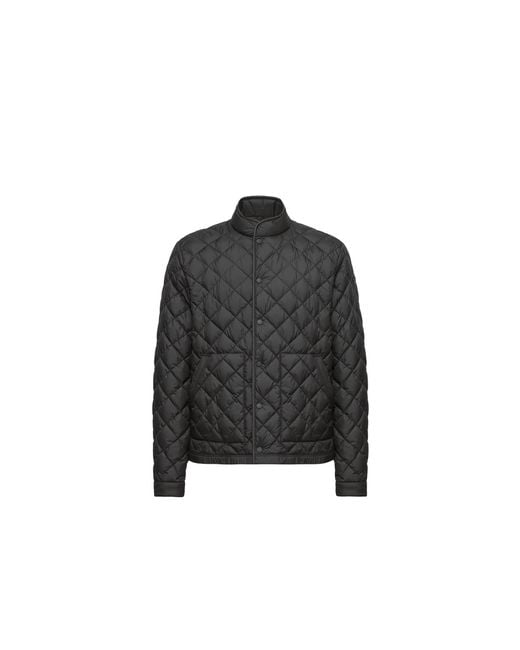 Moncler Black Moncler Oise Diamond Quilted Short Down Jacket for men