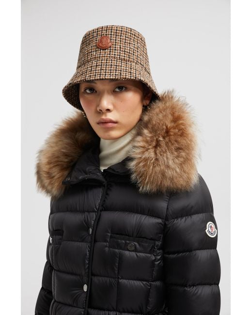 Moncler womens jacket fur hood hotsell