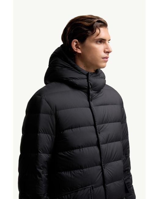 メンズ Moncler Merri ロングダウンジャケット Black
