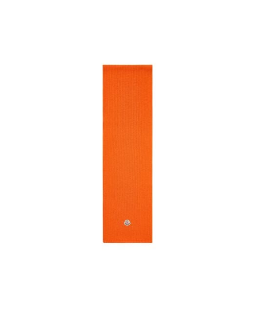 Sciarpa Con Logo di Moncler in Orange da Uomo