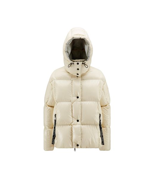 Moncler Synthetic Parana Short Down Jacket in White (Natural) | Lyst
