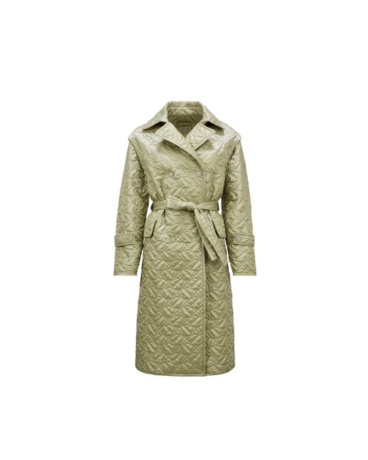 Moncler Green Samare Padded Trench Coat