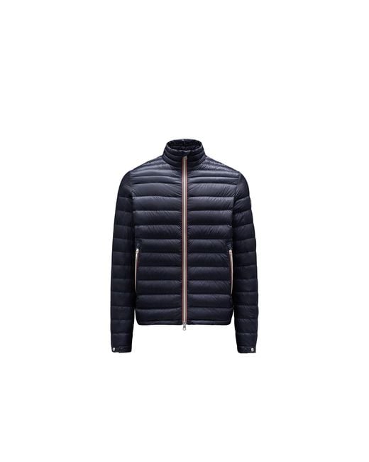 Moncler Blue Daniel Short Down Jacket for men