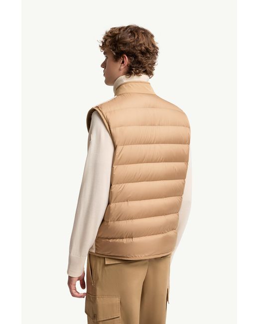 Moncler Natural Karakai Teddy Down Gilet for men