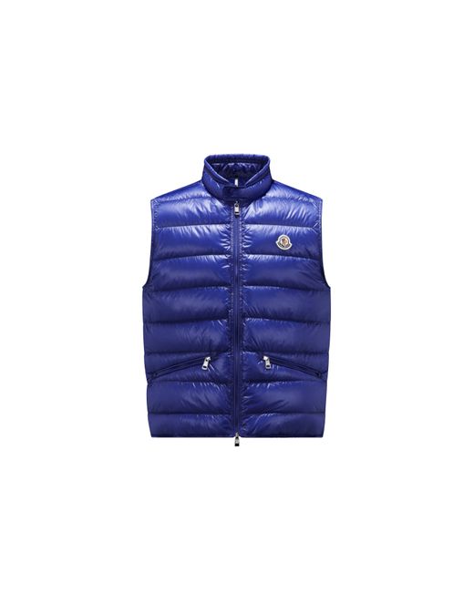 Moncler Blue Gui Down Vest for men