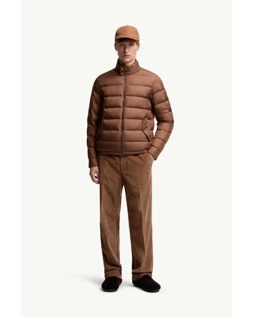 メンズ Moncler Phrier ショートダウンジャケット Brown