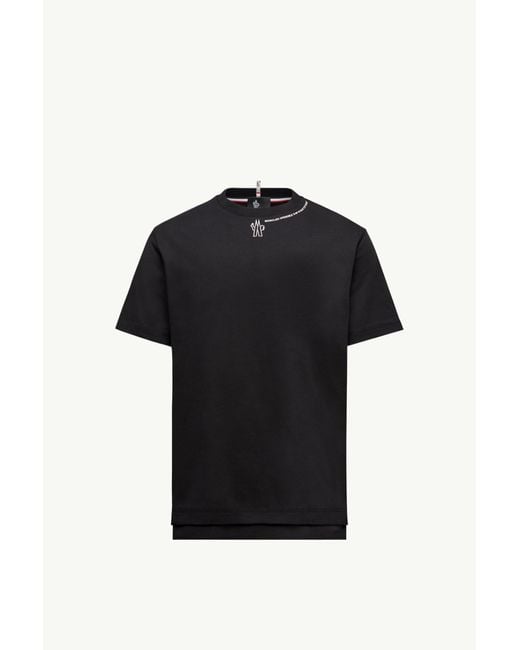 Camiseta De Algodón Con Logotipo, Hombre, Talla Moncler de hombre de color Black