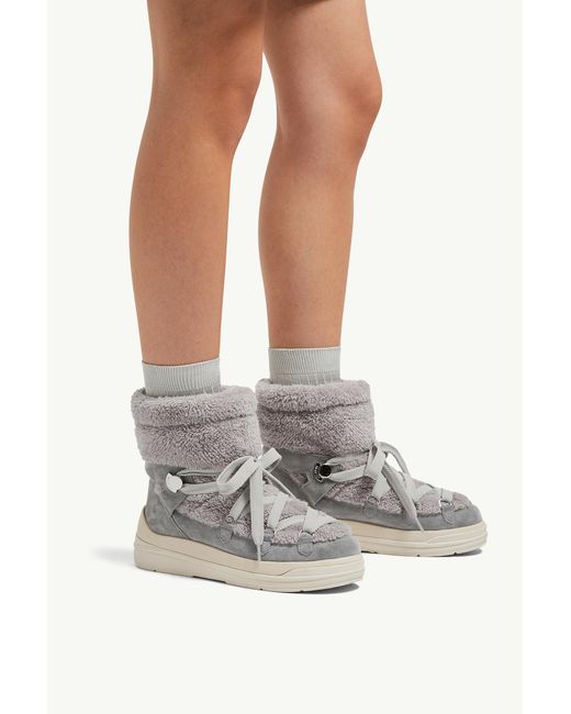 Botas De Nieve De Material Sintético Y Ante Insolux, Mujer, Talla Moncler de color Gray