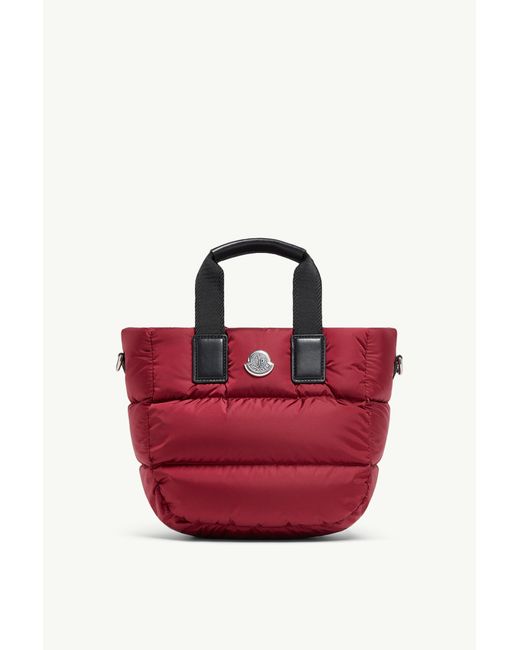 Moncler Red Caradoc Water-Repellent Mini Tote Bag